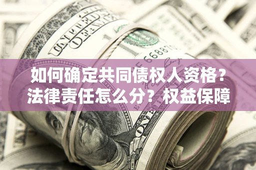 济南如何确定共同债权人资格？法律责任怎么分？权益保障技巧揭秘！
