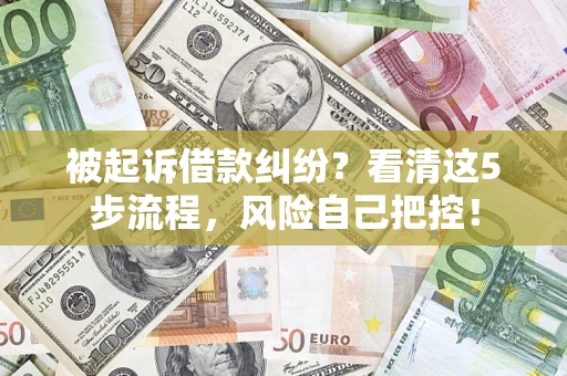 济南被起诉借款纠纷？看清这5步流程，风险自己把控！